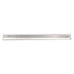 Escala liderpapel aluminio forma triangular con funda protectora longitud 30 cm 1:20 1:25/1:50/1:75/1:100/1:150