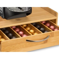 Soporte para capsulas de cafe cep silva bambu 1 cajon 305x326x98 mm