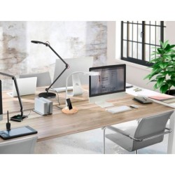 Lampara de oficina cep silva flex base bambu 160x160x600 mm