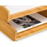 Bandeja sobremesa cep silva bambu lote de 2 unidades 340x252x75 mm
