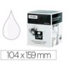 Etiqueta adhesiva dymo labelwriter para envio 104x159 mm blanca para impresoras 4xl/5xl rollo de 220 unidades