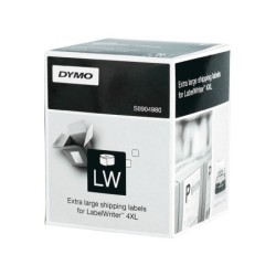 Etiqueta adhesiva dymo labelwriter para envio 104x159 mm blanca para impresoras 4xl/5xl rollo de 220 unidades