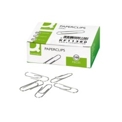 Clips zinc q-connect n 1 labiados 20 mm caja de 100 unidades