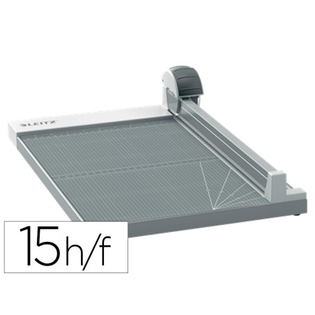 Cizalla de rodillo leitz precision office a4 base madera plastificada longitud corte 381 mm capacidad de
