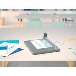 Cizalla de rodillo leitz precision office a4 base madera plastificada longitud corte 381 mm capacidad de