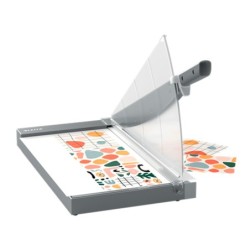 Cizalla de palanca leitz precision office pro a3 base cristal longitud corte 457 mm capacidad de corte 25 hojas