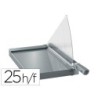 Cizalla de palanca leitz precision office pro a4 base cristal longitud corte 381 mm capacidad de corte 25 hojas