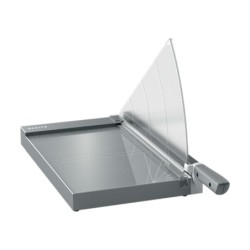 Cizalla de palanca leitz precision office pro a4 base cristal longitud corte 381 mm capacidad de corte 25 hojas