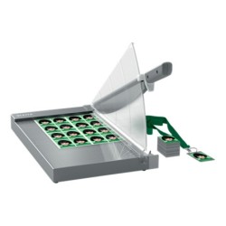 Cizalla de palanca leitz precision office pro a4 base cristal longitud corte 381 mm capacidad de corte 25 hojas
