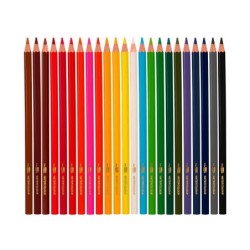 Lapices de colores acuarelables liderpapel caja de 24 unidades colores surtidos