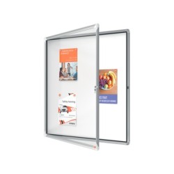 Vitrina de anuncios nobo premium plus magnetica de exterior 12 x din a4 1000x972x45 mm