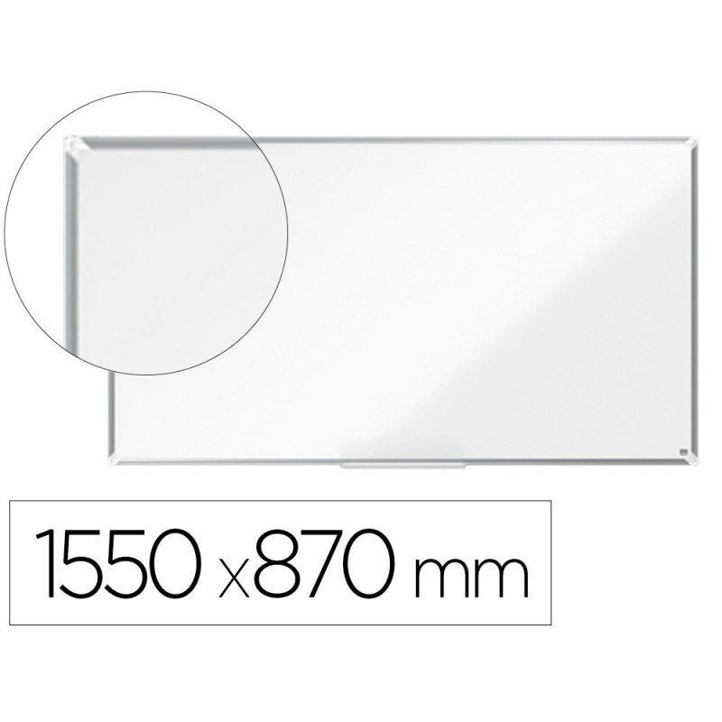 Pizarra blanca nobo premium plus acero vitrificado formato panoramico 70\ magnetica 1550x870 mm Pizarra blanca nobo premium plus acero vitrificado formato panoramico 70\ magnetica 1550x870 mm