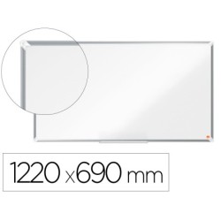 Pizarra blanca nobo premium plus acero vitrificado formato panoramico 55\ magnetica 1220x690 mm