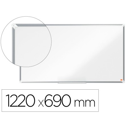 Pizarra blanca nobo premium plus acero vitrificado formato panoramico 55\ magnetica 1220x690 mm