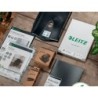 Archivador de palanca leitz recycle din a4 carton reciclado y reciclable 100% 180 lomo 80 mm negro