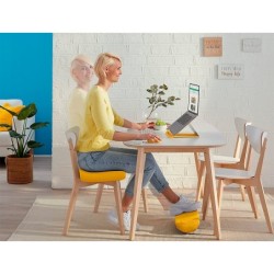 Reposapies de escritorio leitz active ergo cosy color azul