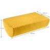 Reposapies de escritorio leitz active ergo cosy color amarillo 260x140x405 mm