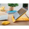 Soporte para portatil leitz ergo cosy ajustable 4 alturas color amarillo 310x50x247 mm