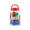 Sacapuntas liderpapel plastico 2 usos colores surtidos