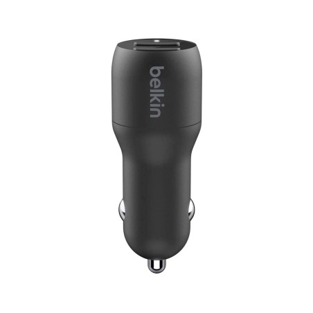 Cargador para coche belkin ccb001btbk doble usb-a 24w 12w x2 color negro