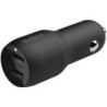 Cargador para coche belkin ccb001btbk doble usb-a 24w 12w x2 color negro