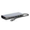 Adaptador belkin avc008btsgy multipuerto usb-c a ethernet / usb-c / usb-a / hdmi / sd color gris