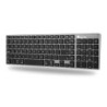 Teclado ngs fortune multimode inalambrico 12 teclas multimedia color aluminio 364x116x14 mm