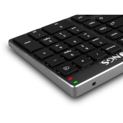 Teclado ngs fortune multimode inalambrico 12 teclas multimedia color aluminio 364x116x14 mm