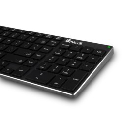 Teclado ngs fortune multimode inalambrico 12 teclas multimedia color aluminio 364x116x14 mm