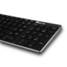 Teclado ngs fortune multimode inalambrico 12 teclas multimedia color aluminio 364x116x14 mm