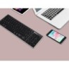 Teclado ngs fortune multimode inalambrico 12 teclas multimedia color aluminio 364x116x14 mm