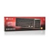 Teclado ngs fortune multimode inalambrico 12 teclas multimedia color aluminio 364x116x14 mm