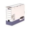 Caja archivo definitivo fellowes a4 carton reciclado 100% lomo 100 mm montaje automatico color azul