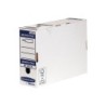 Caja archivo definitivo fellowes folio carton reciclado 100% lomo 100 mm montaje automatico color azul