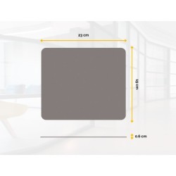 Alfombrilla para raton fellowes estandar reciclada 50% color gris