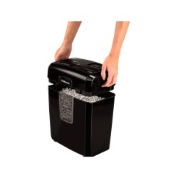 Destructora de documentos fellowes lx-25m capacidad 6h seguridad p4 destruye grapas clips y tarjeta papelera 11,5
