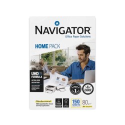 Papel fotocopiadora navigator din a4 80 gramos paquete de 150 hojas
