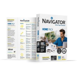 Papel fotocopiadora navigator din a4 80 gramos paquete de 150 hojas