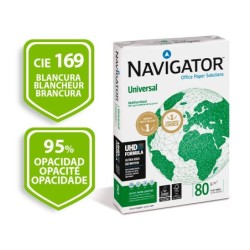 Papel fotocopiadora navigator din a4 80 gramos paquete de 400 hojas