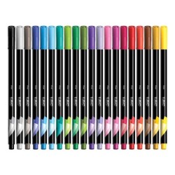 Rotulador bic intensity fine punta de fibra 0,4 mm blister de 10 unidades colores surtidos