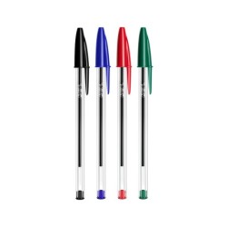 Boligrafo bic cristal mega tubo 164 unidades colores surtidos 8 azules / 5 negros / 4 rojos/ 3 verdes