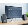 Altavoces trust arys 2.0 potencia maxima 28w control de volumen y conexion auriculares usb color negro