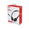 Auricular trust primo chat headset para pc y laptop longitud cable 1,8 m con microfono conexion jack 3.5