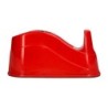 Portarrollo sobremesa q-connect plastico para cintas de 66 mt color rojo 220x100x70 mm