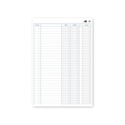 Libro liderpapel folio cartone 100 hojas cuentas corrientes debe haber y saldo