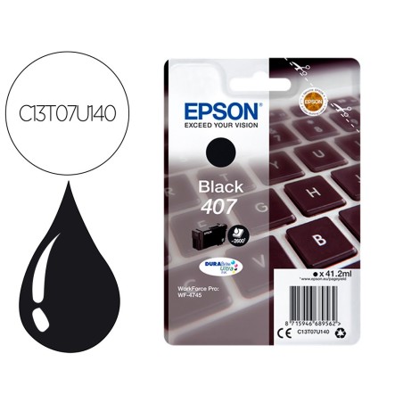 Ink-jet epson 407l clavier wf-4745 series negro 2900 paginas