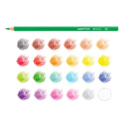 Lapices de colores carioca tita mina 3 mm tubo carton 24 colores surtidos  sacapuntas