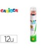 Lapices de colores carioca tita mina 3 mm tubo carton 12 colores surtidos  sacapuntas
