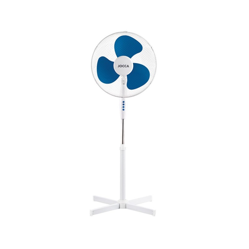 Ventilador de pie jocca 3 velocidades cabezal reclinable 40w diametro 400 mm 420x520x1200mm Ventilador de pie jocca 3 velocidades cabezal reclinable 40w diametro 400 mm 420x520x1200mm