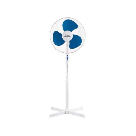 Ventilador de pie jocca 3 velocidades cabezal reclinable 40w diametro 400 mm 420x520x1200mm